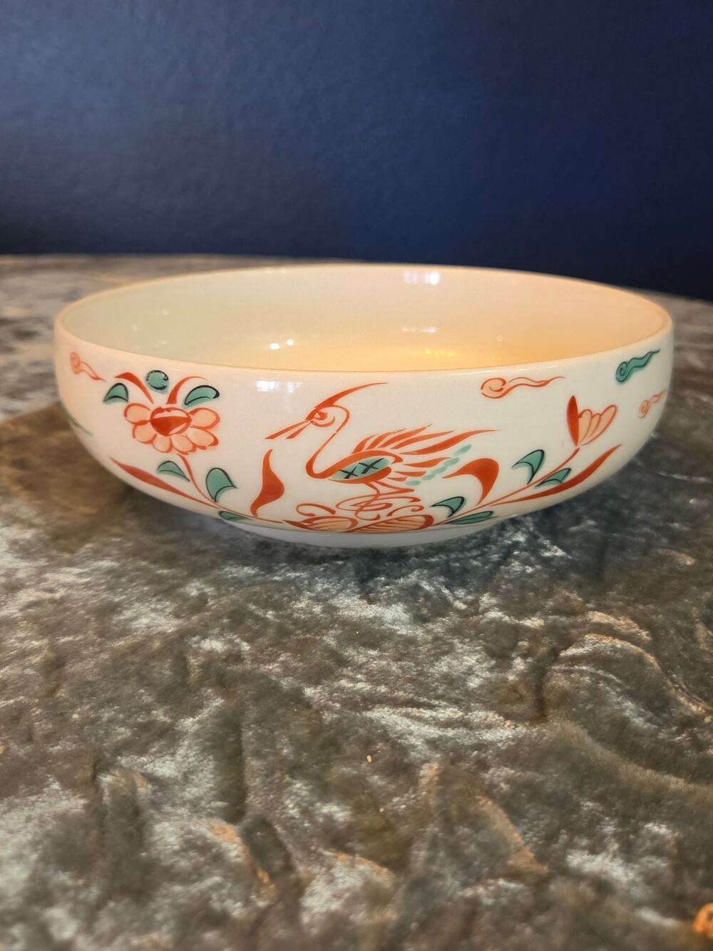 Kutani yaki ware Japanese Bowl / Aka-e Overglaze gold Japan